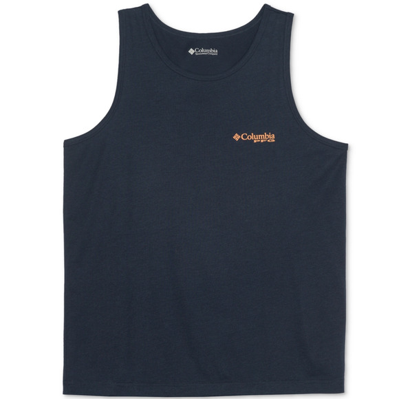 Columbia Men Performance Fishing Gear Logo Graphic Tank Top Navy Size XXL - Picture 1 of 3